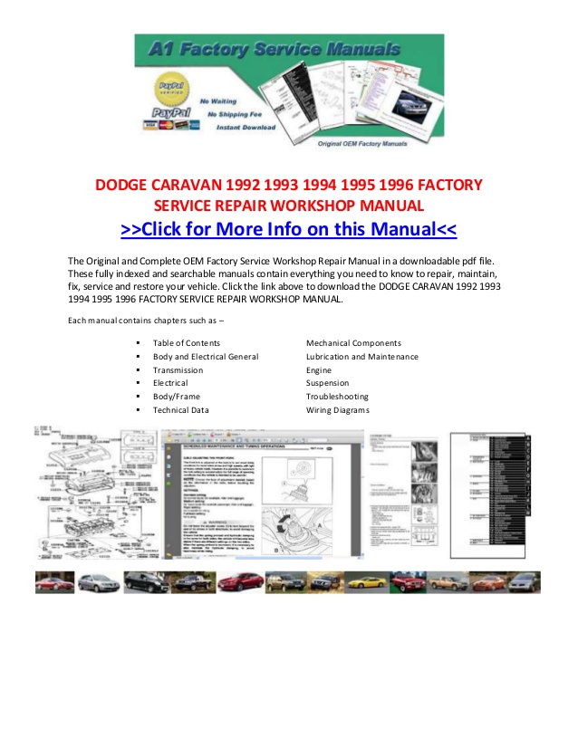 2013 dodge caravan repair manual
