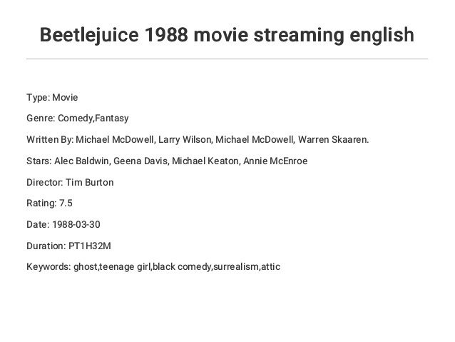 beetlejuice full movie english